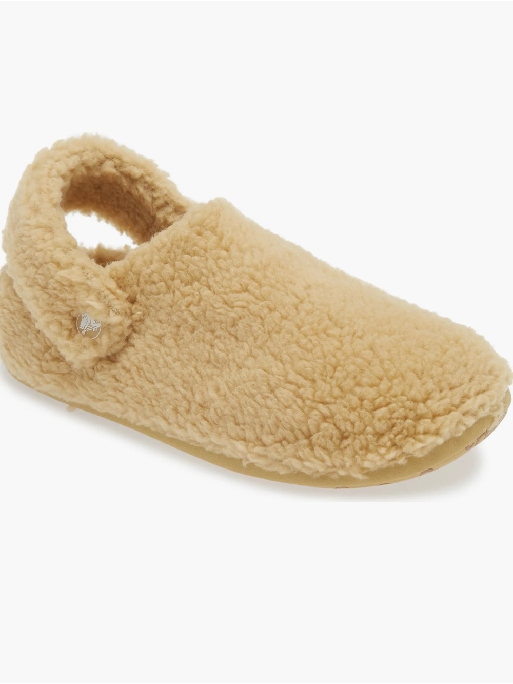 Crocs Classic Cozzzy Slipper Wheat Sherpa Fleece Clog Size 6 W